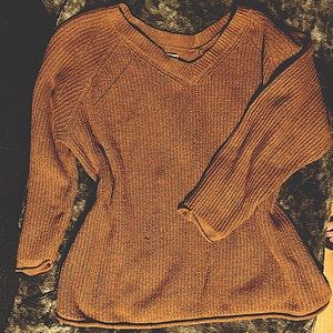3X pumpkin spice sweater more brown than pic